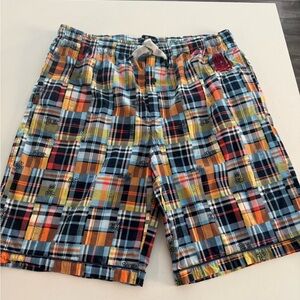Psycho Bunny Multicolor Plaid Shorts